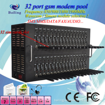 Support Change IMEI Best Selling Wavecom Fastrack 32 Port SIM Card Kit Modem Pool